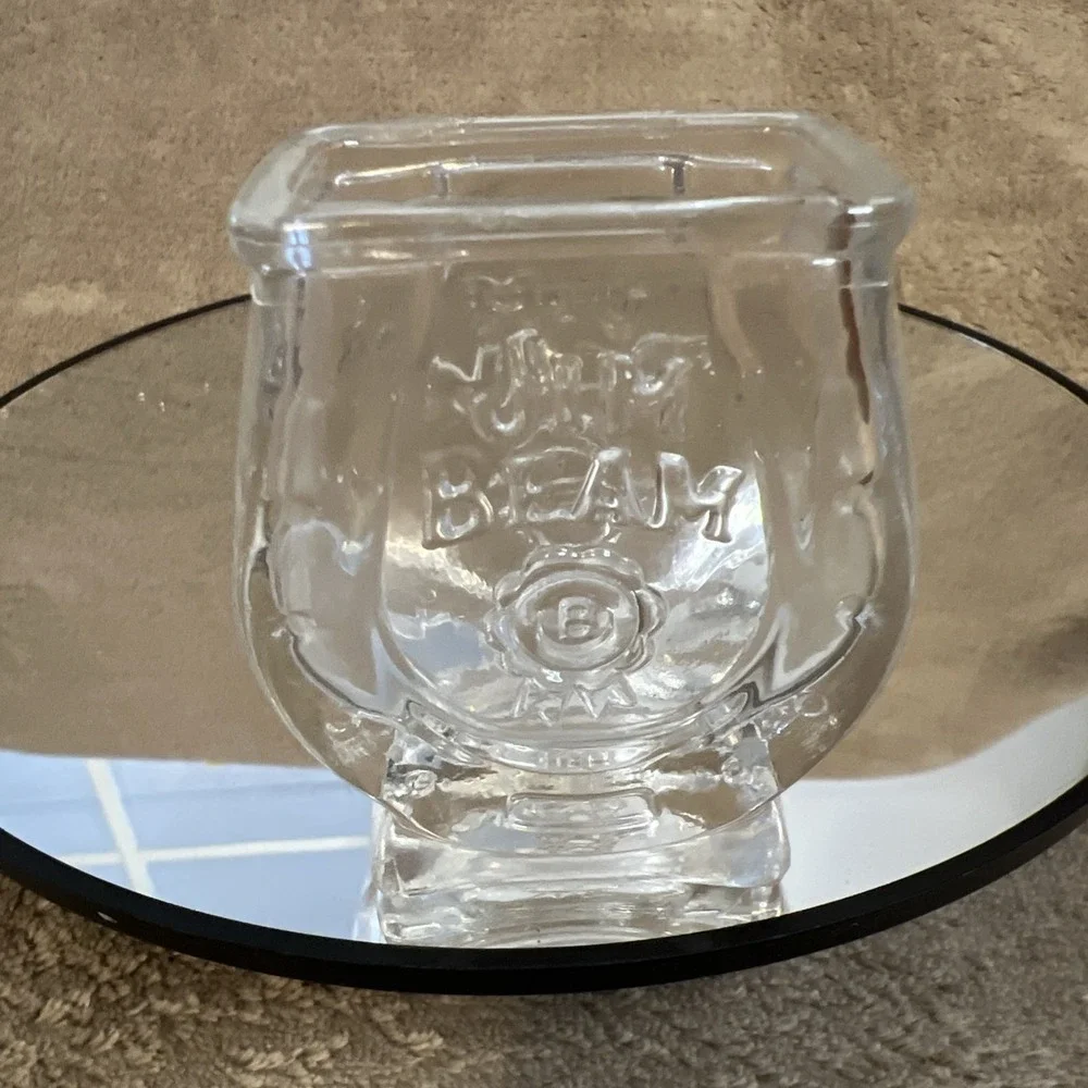 Vintage Jim Beam horseshoe toothpick‎ holder/shotglass